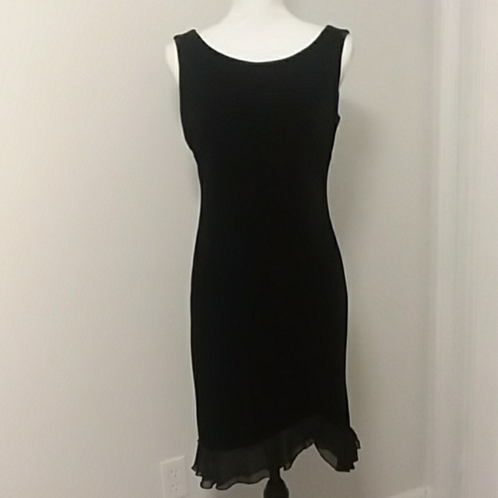 DONNA RICO VELVET LOOK LITTLE BLACK DRESS - Picture 4 of 4